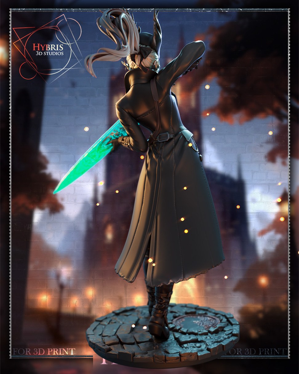 Female Hunter resin figure