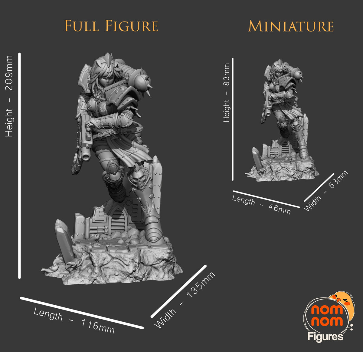 Warhammy Waifu resin figure