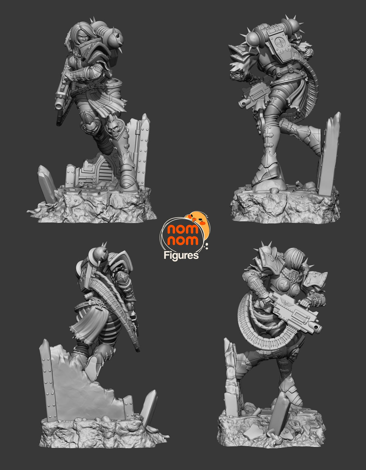 Warhammy Waifu resin figure