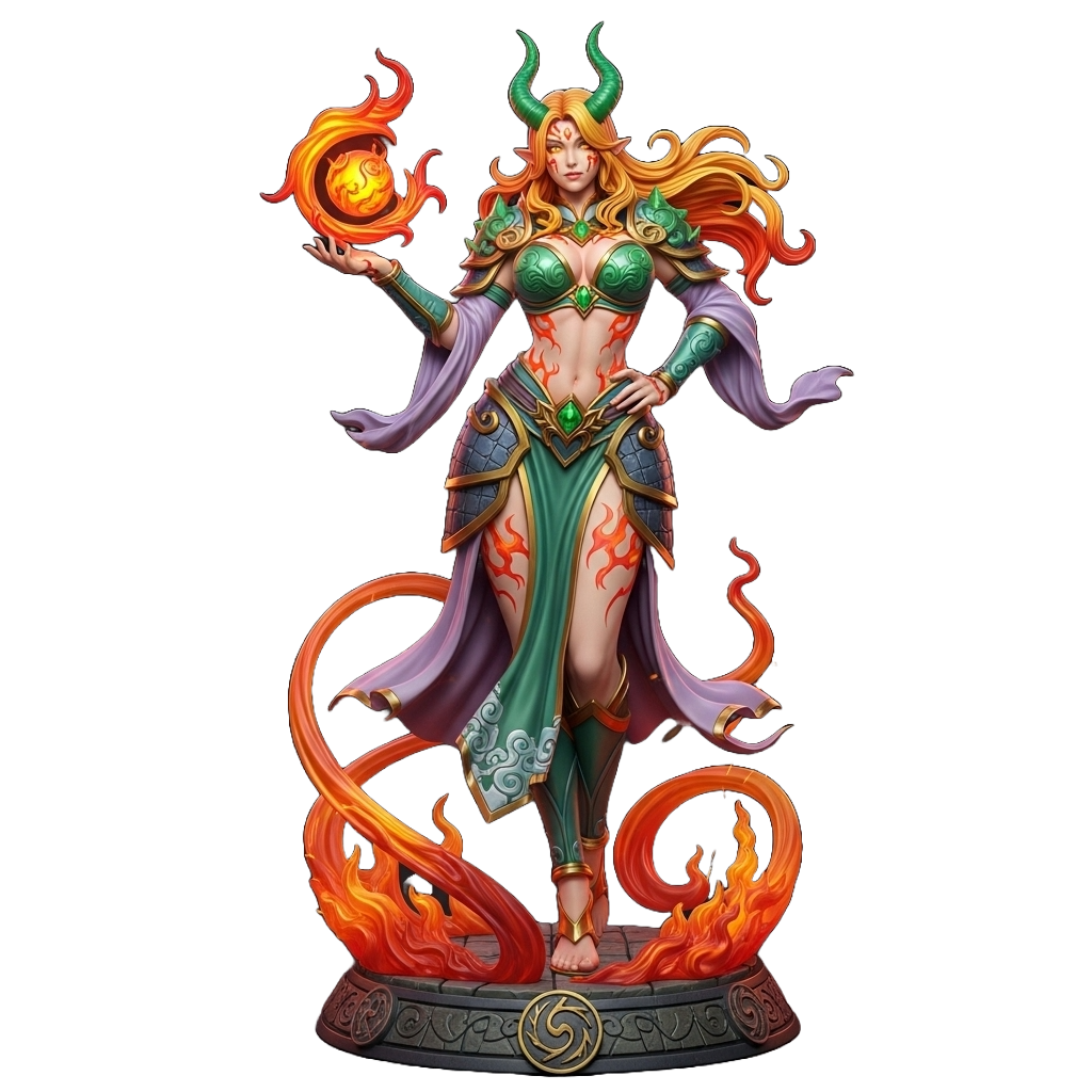 Haeryn resin figure