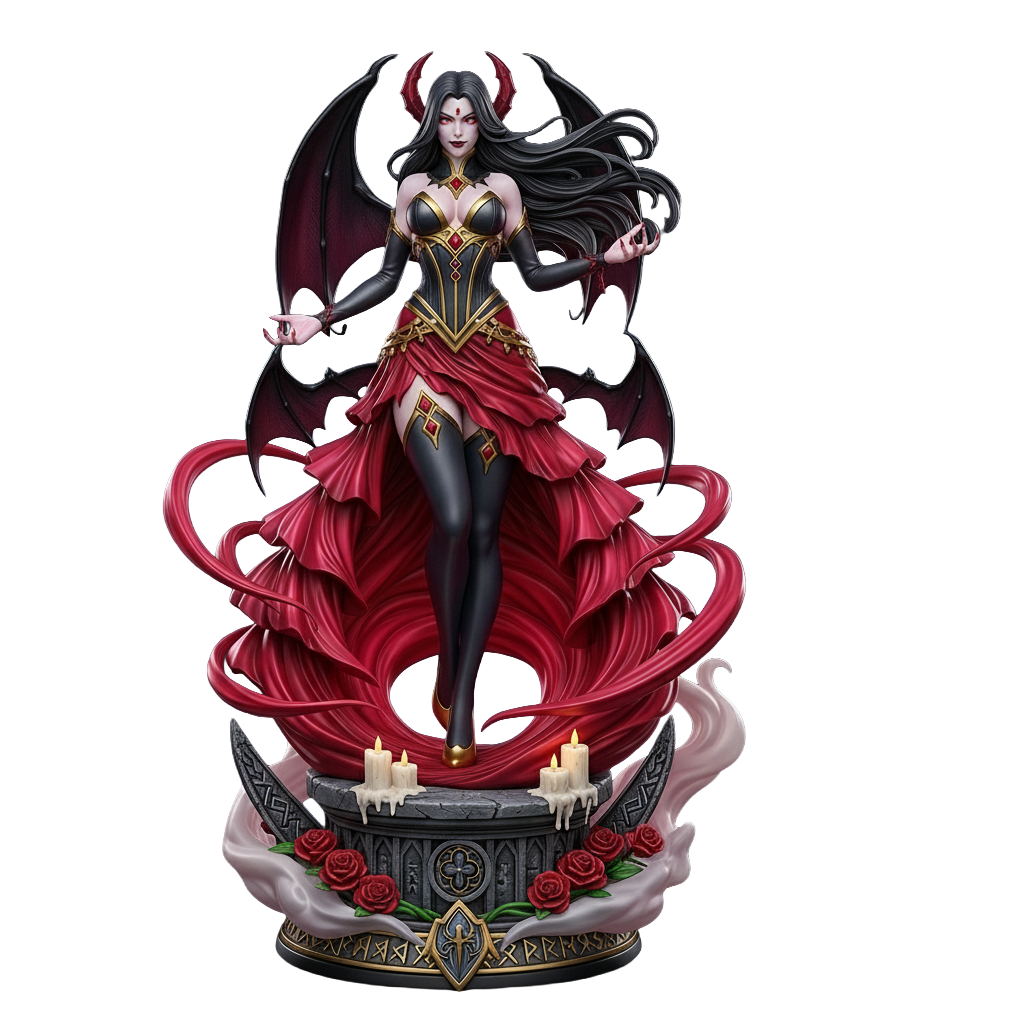 Noctyra resin figure