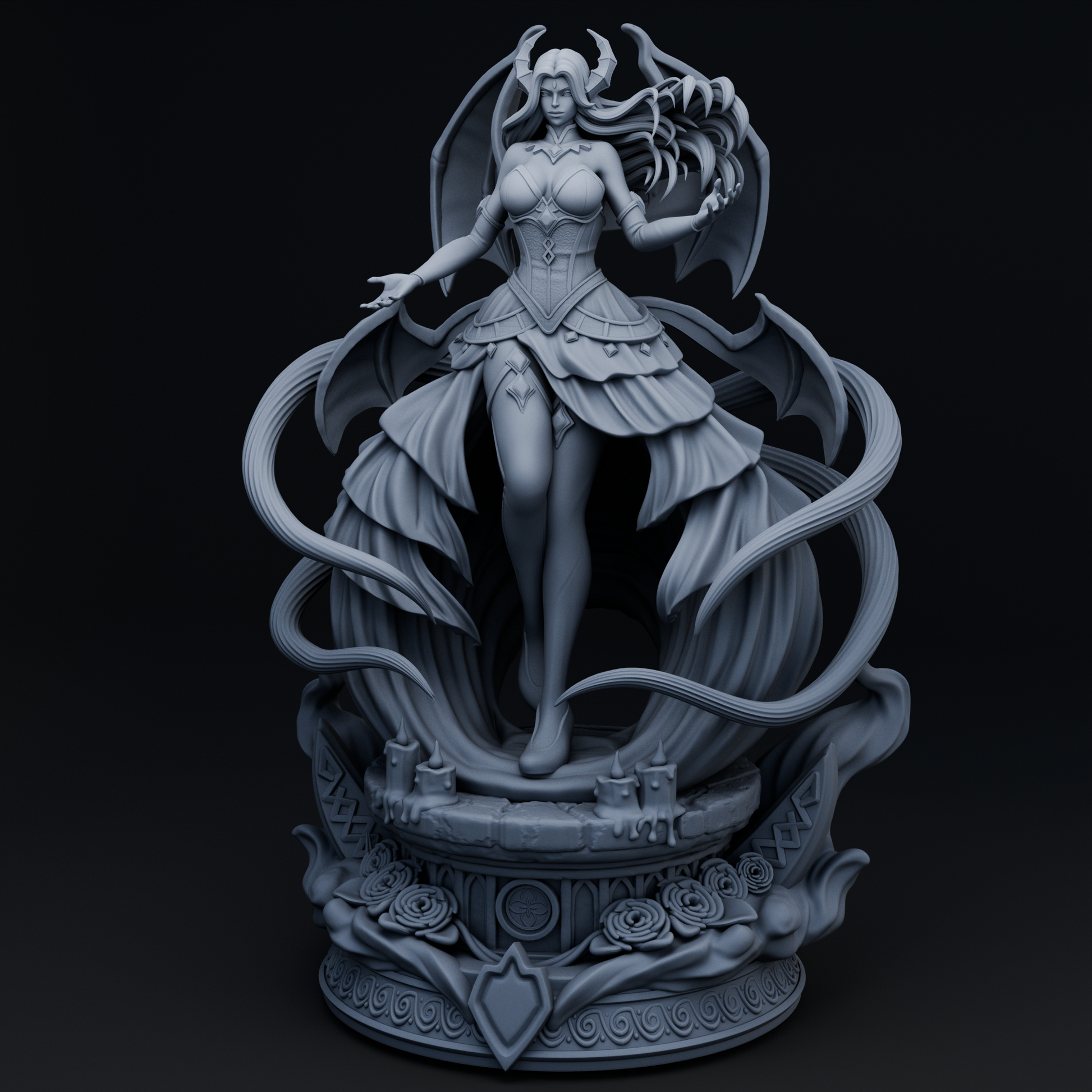 Noctyra resin figure