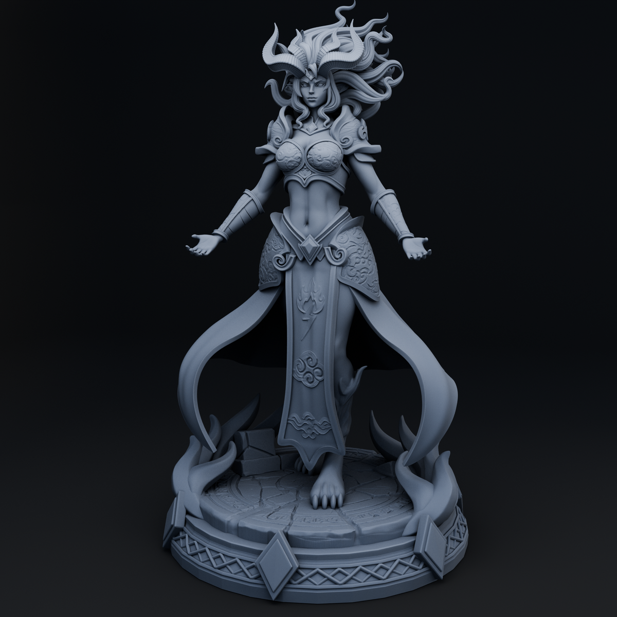 Qirel resin figure