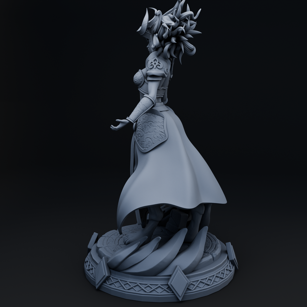 Qirel resin figure