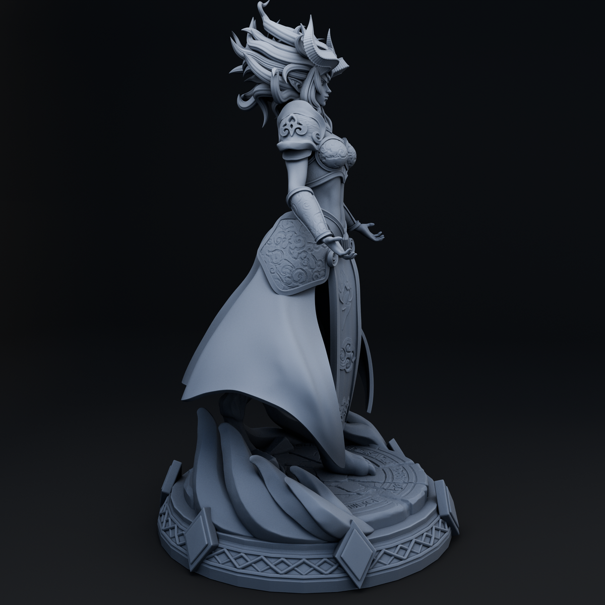 Qirel resin figure