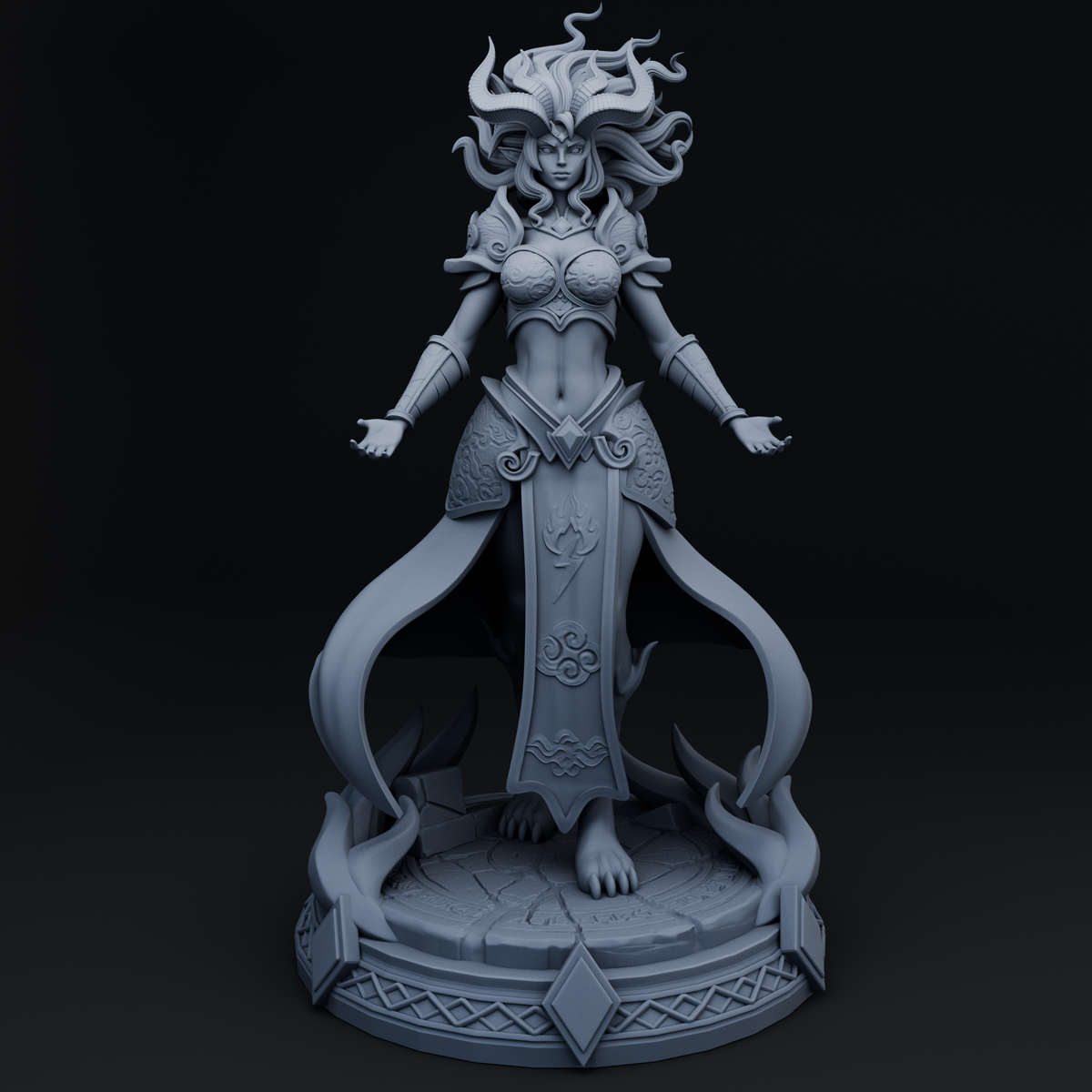Qirel resin figure