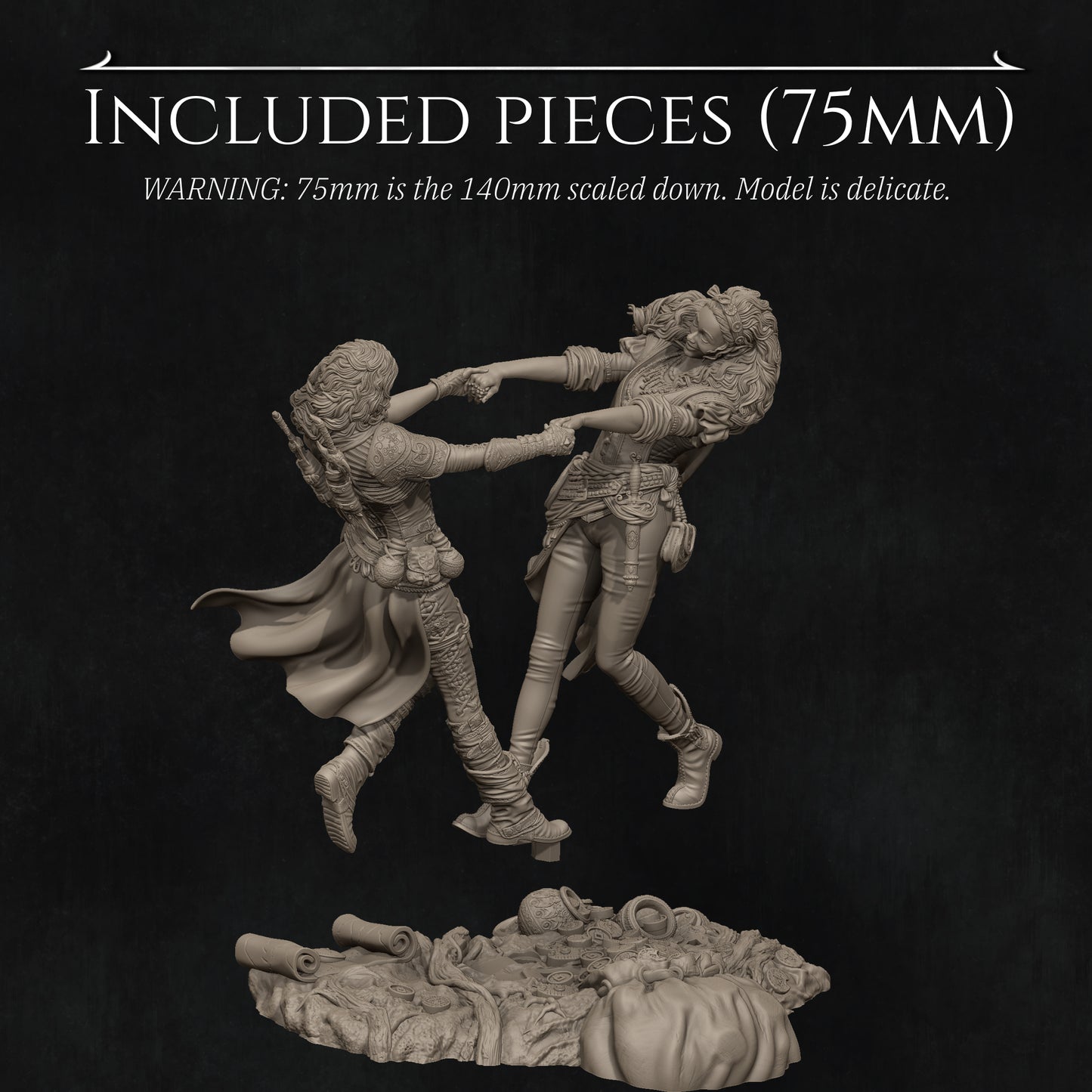 Ode to Joy | 75mm & 140mm | 3D Printed Diorama Set | Art Piece | Nerikson | Nerdy Creations