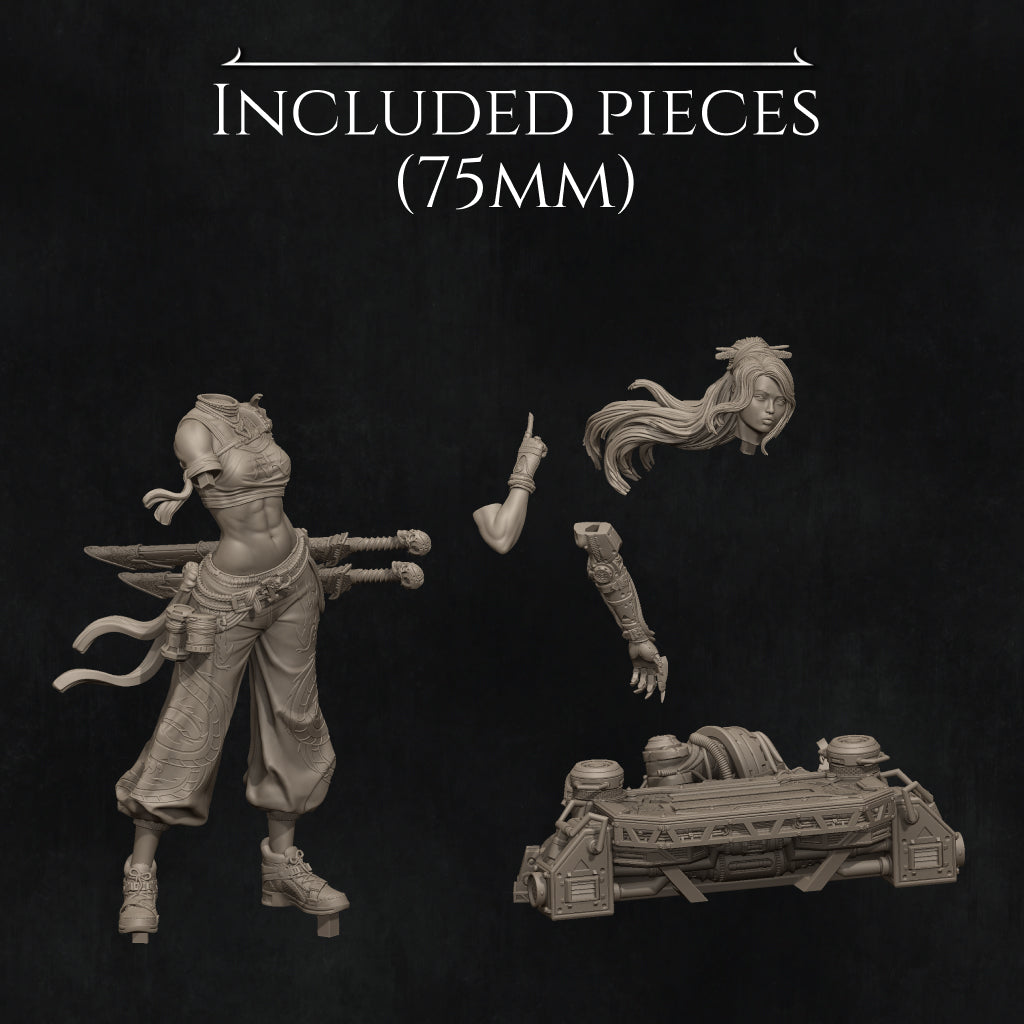 Neo-Nixxi | 32mm–140mm | 3D Printed Figure | Art Piece | Nerikson | Nerdy Creations