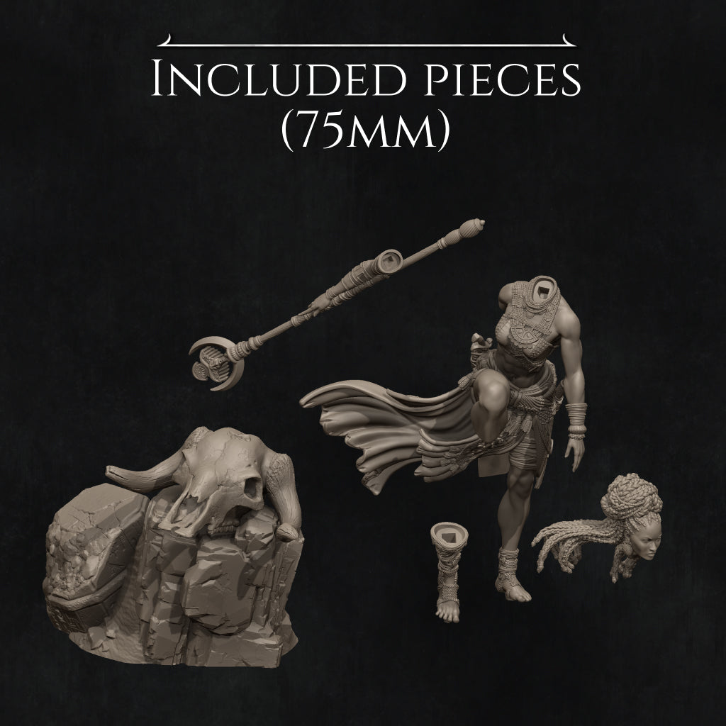 Elzebe the Warrior Queen | 32mm–140mm | 3D Printed Figure | Art Piece | Nerikson | Nerdy Creations