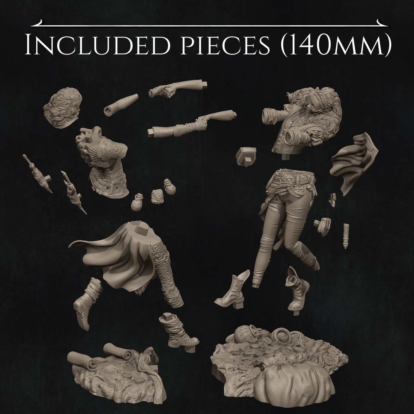 Ode to Joy | 75mm & 140mm | 3D Printed Diorama Set | Art Piece | Nerikson | Nerdy Creations