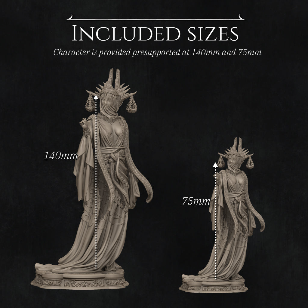Atropos | 32mm–140mm | 3D Printed Figure | Art Piece | Nerikson | Nerdy Creations