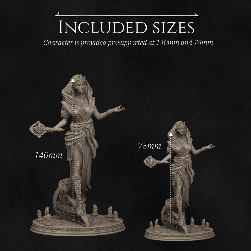Lakhesis | 32mm–140mm | 3D Printed Figure | Art Piece | Nerikson | Nerdy Creations