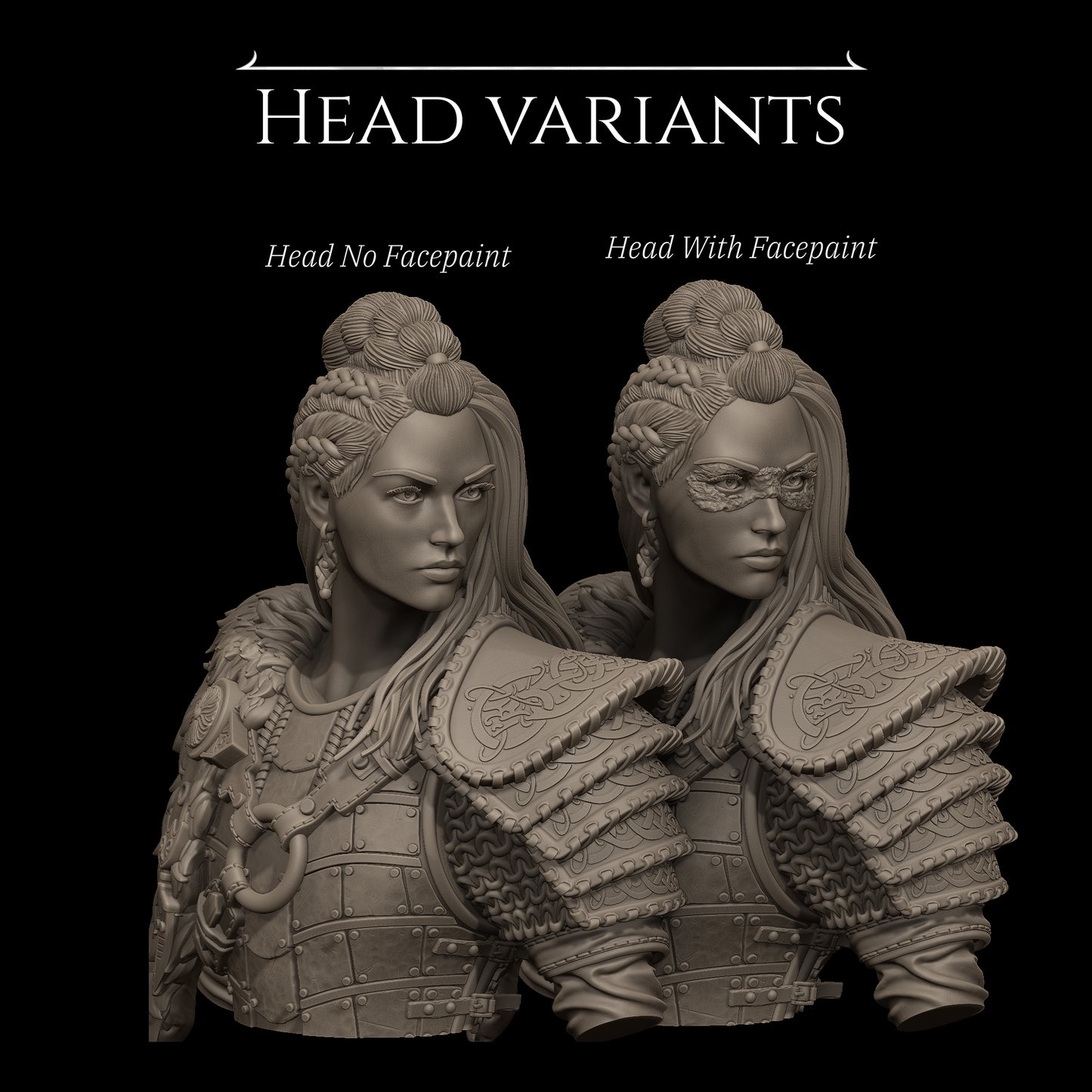 Thyra | 32mm & 140mm | 3D Printed Diorama Set | Art Piece | Nerikson | Nerdy Creations