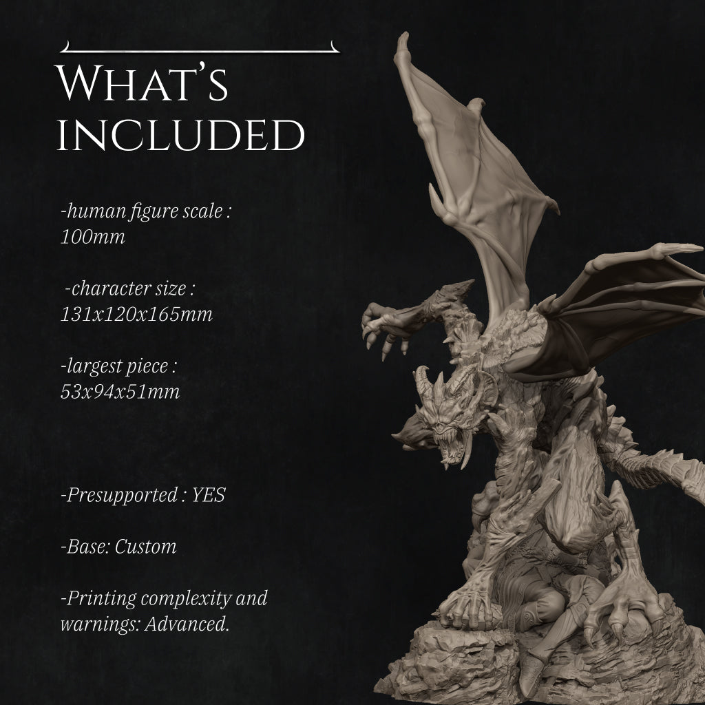 Steve the Demon Imp | 32mm & 140mm | 3D Printed Figure | Art Piece | Nerikson | Nerdy Creations