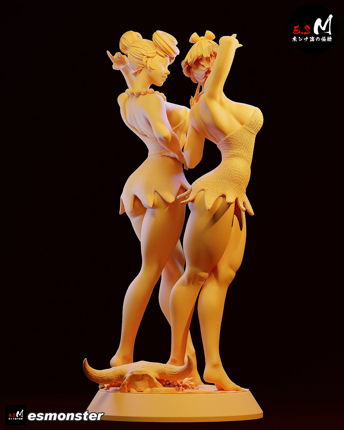 Wilma & Betty Diorama resin figure