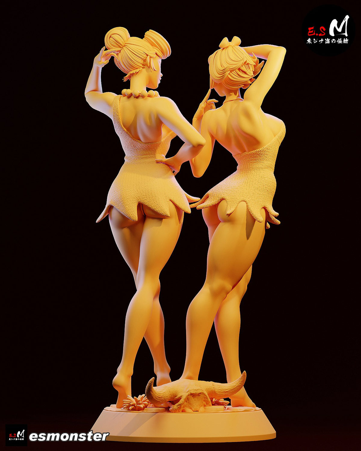 Wilma & Betty Diorama resin figure
