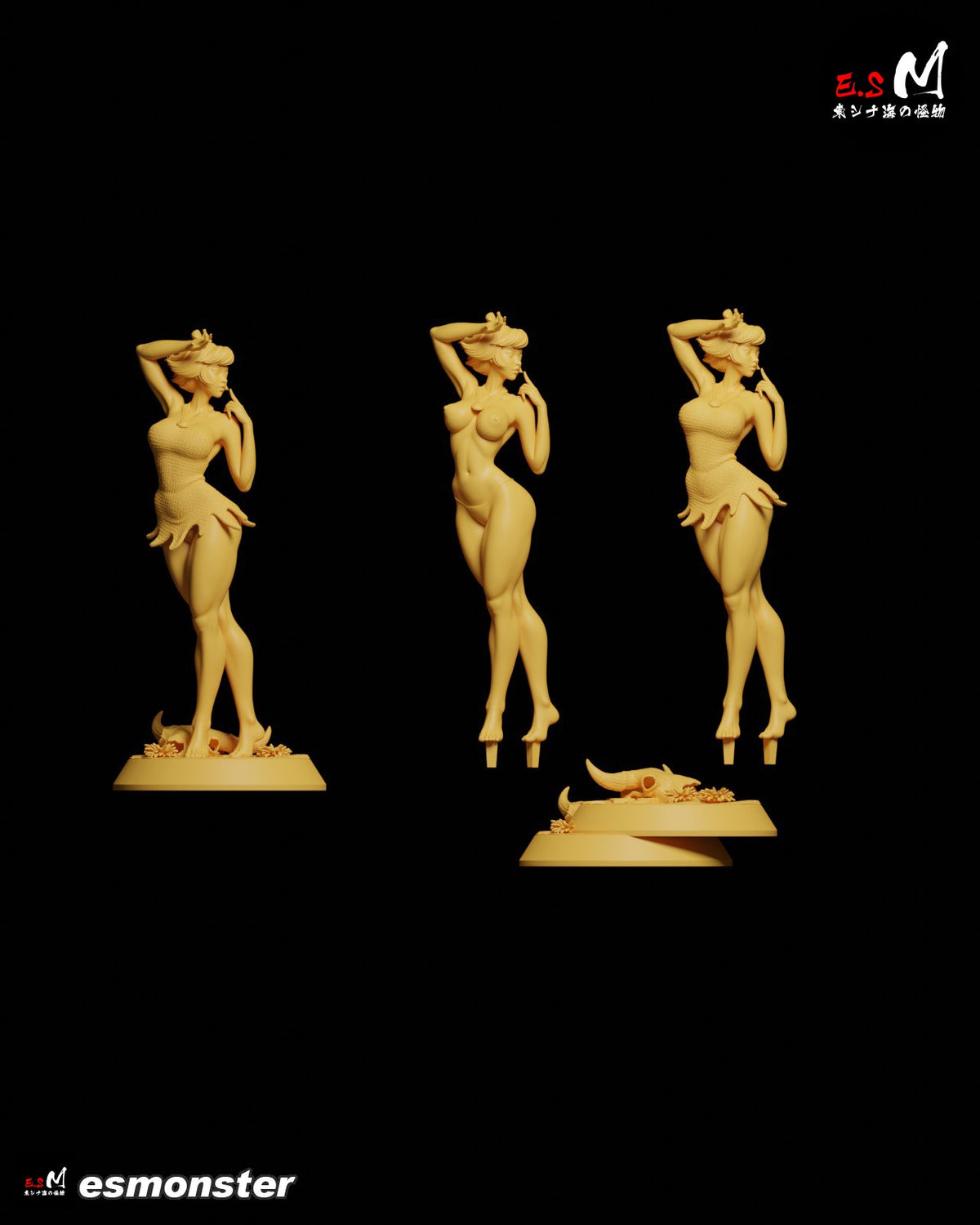 Wilma & Betty Diorama resin figure