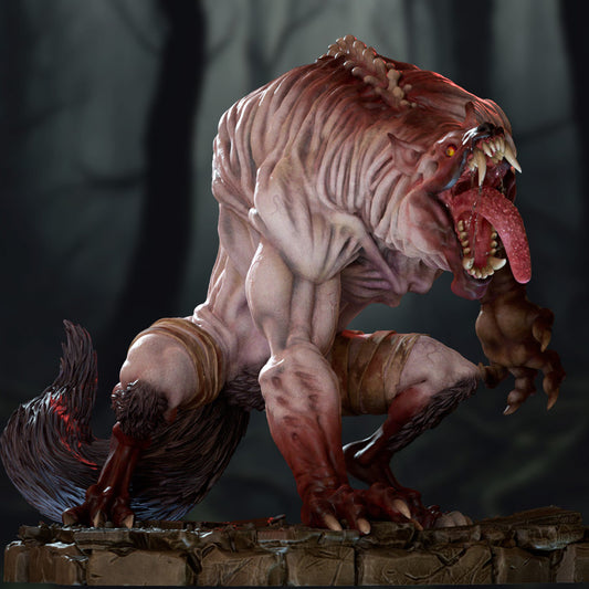 Werewolf Creature | 3D Printed Figure | Art Piece | Siryll Arts | Nerdy Creations