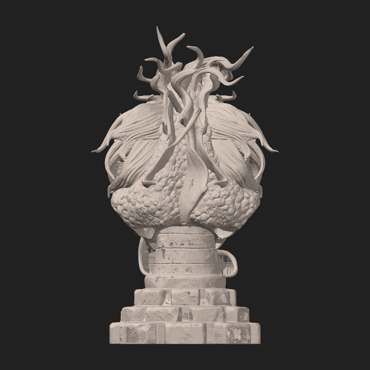 Worm resin figure