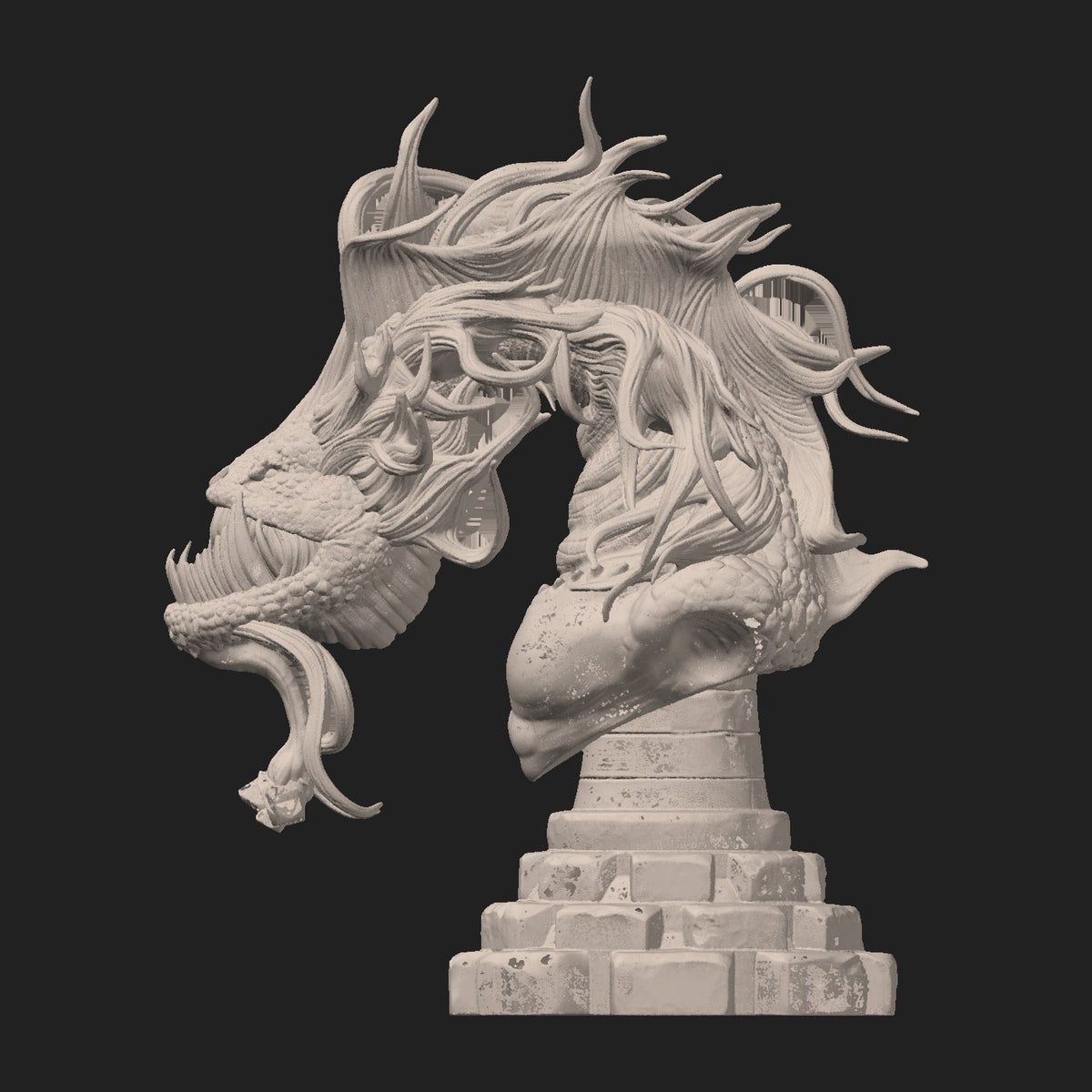 Worm resin figure