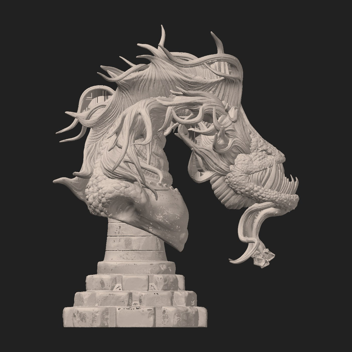 Worm resin figure