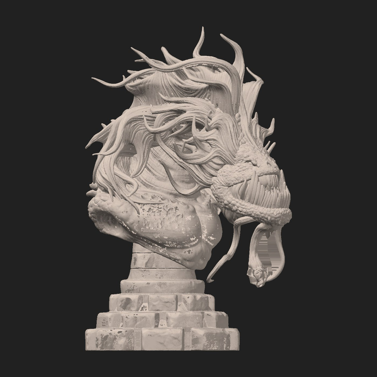 Worm resin figure