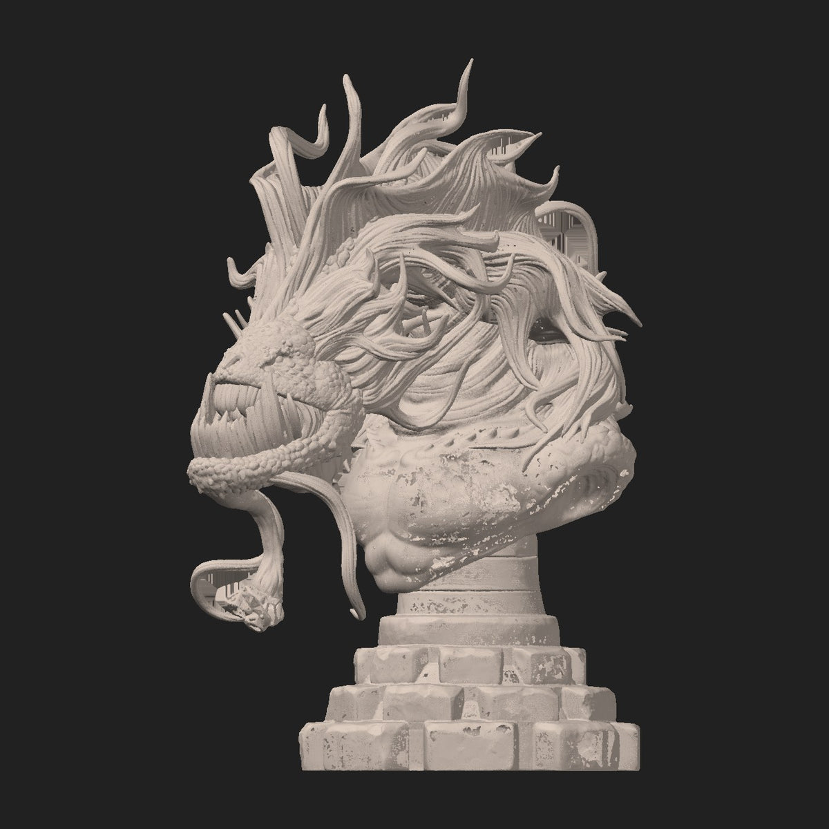 Worm resin figure