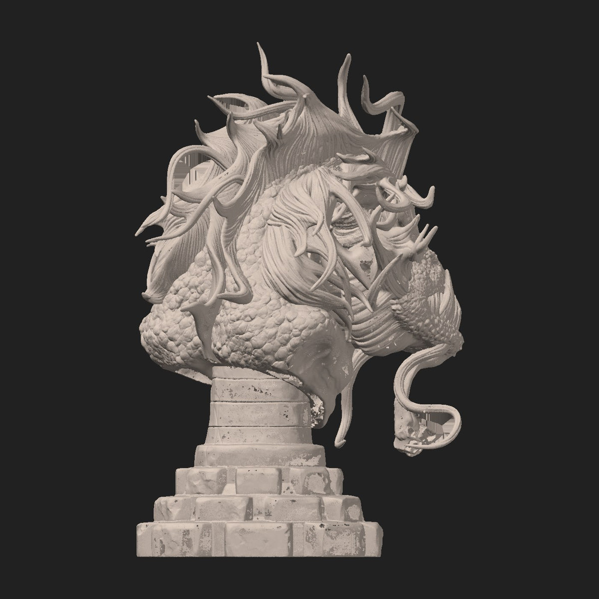 Worm resin figure