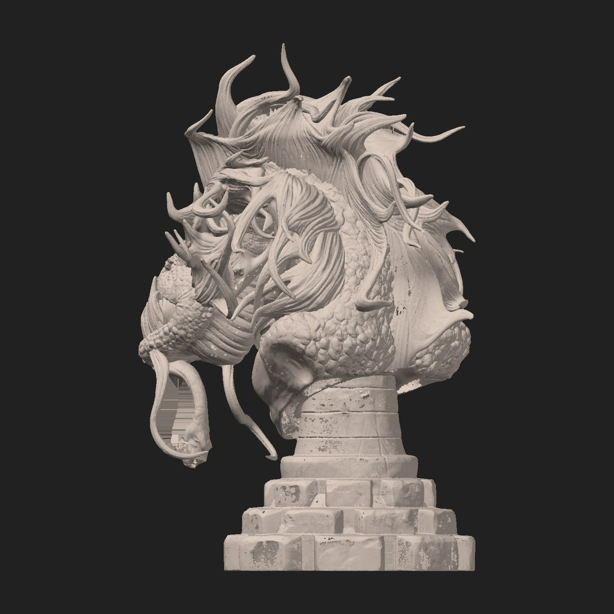 Worm resin figure