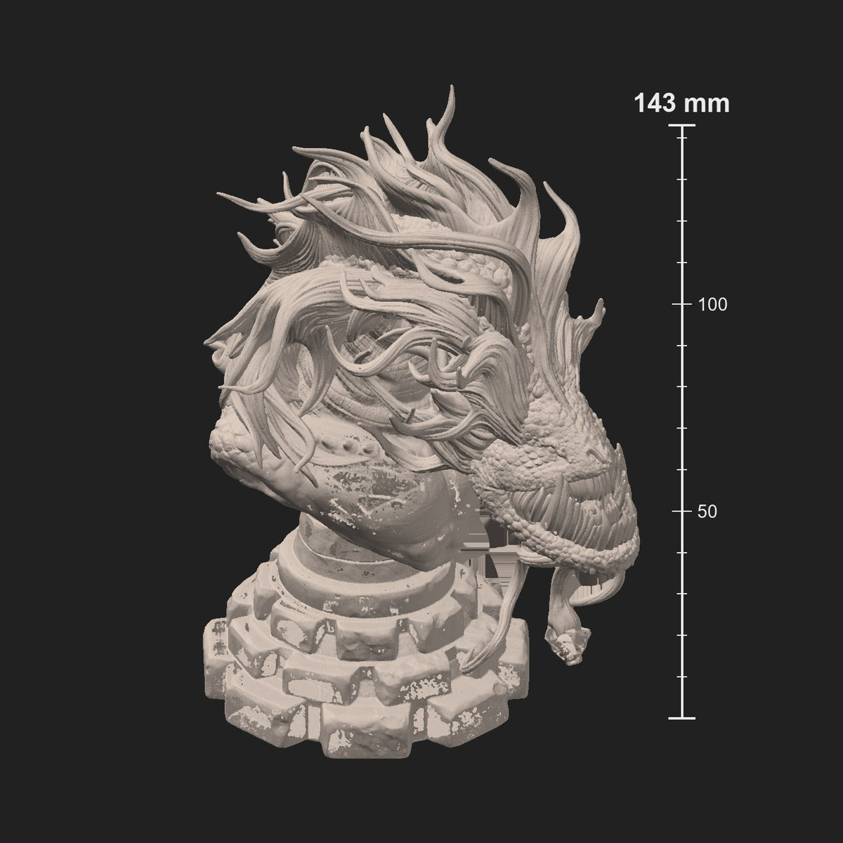 Worm resin figure