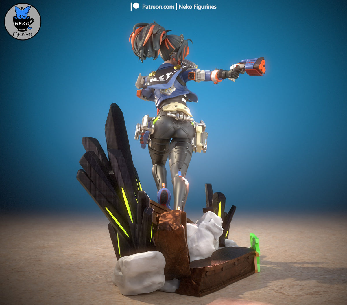 Zhu Yuan resin figure