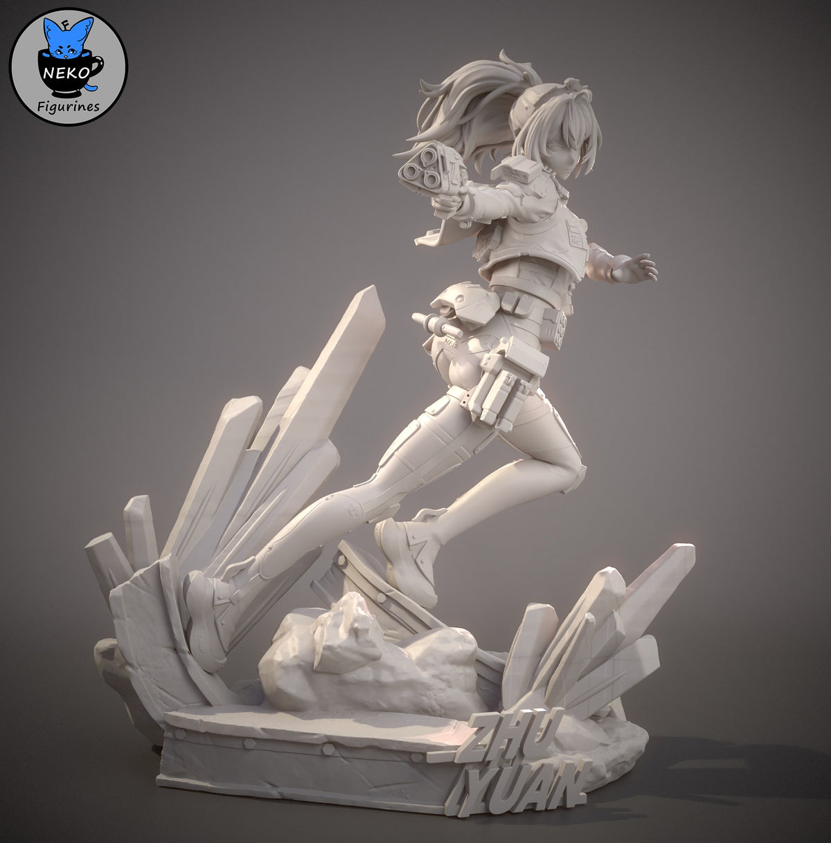 Zhu Yuan resin figure