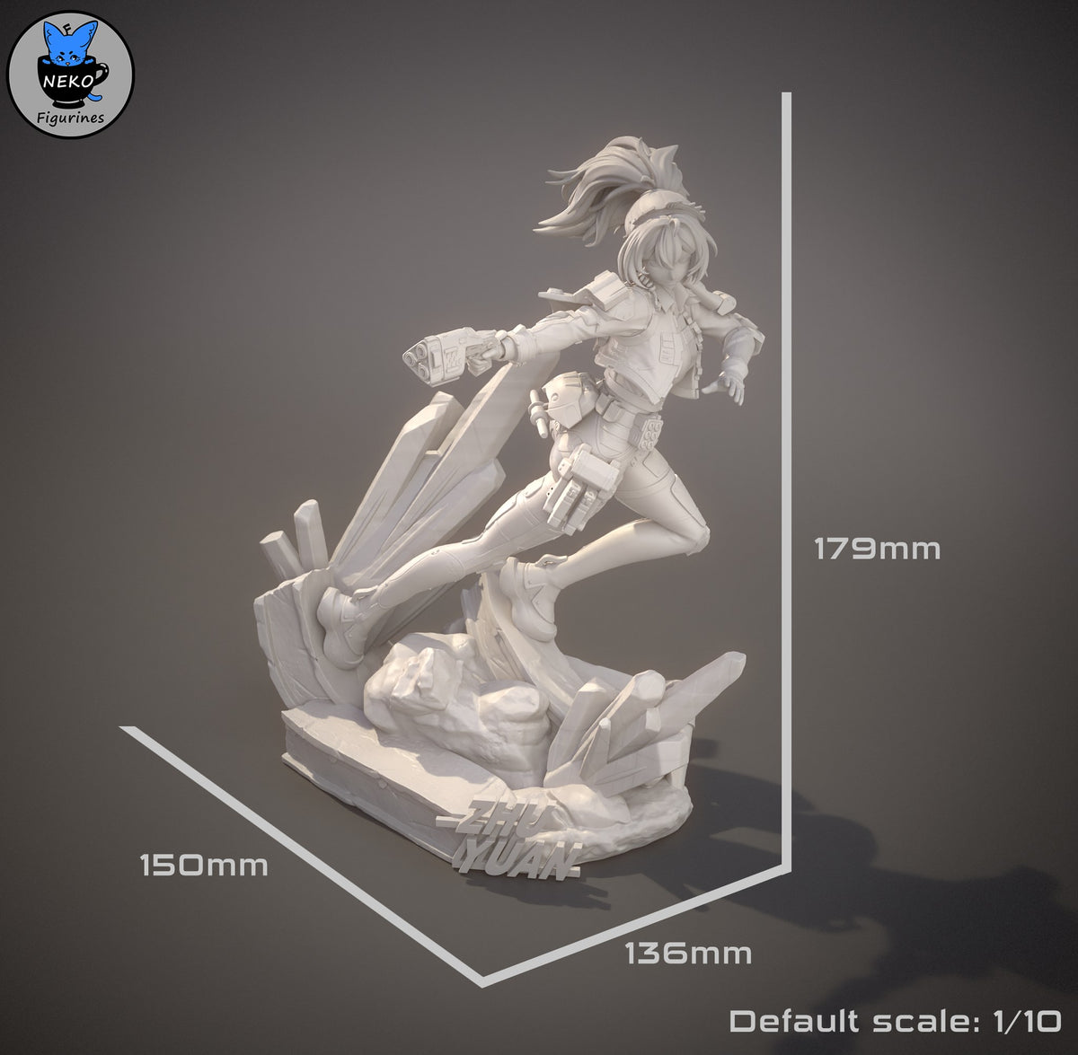 Zhu Yuan resin figure