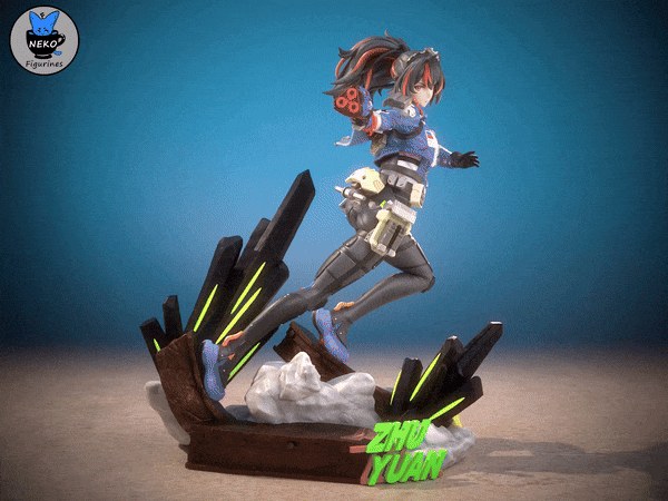 Zhu Yuan resin figure