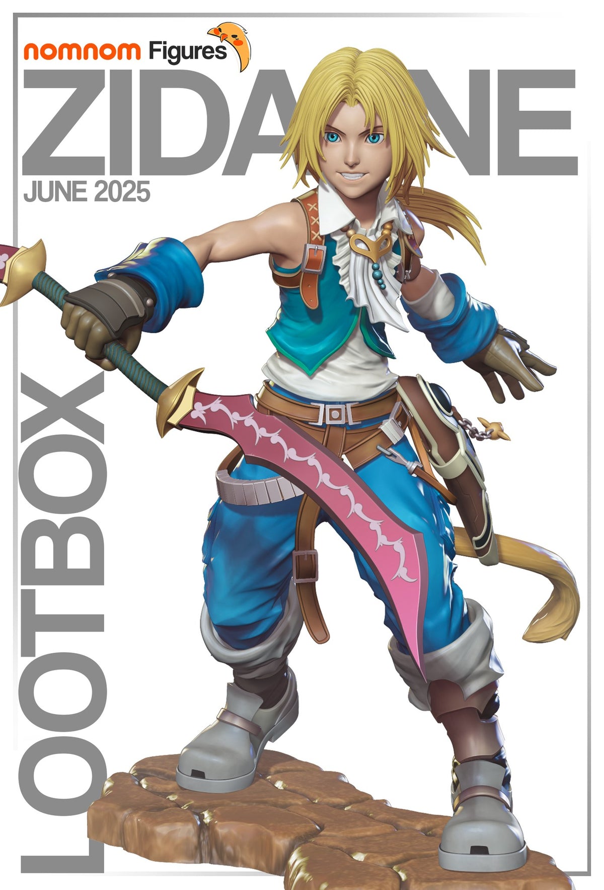 Zidane Tribal resin figure