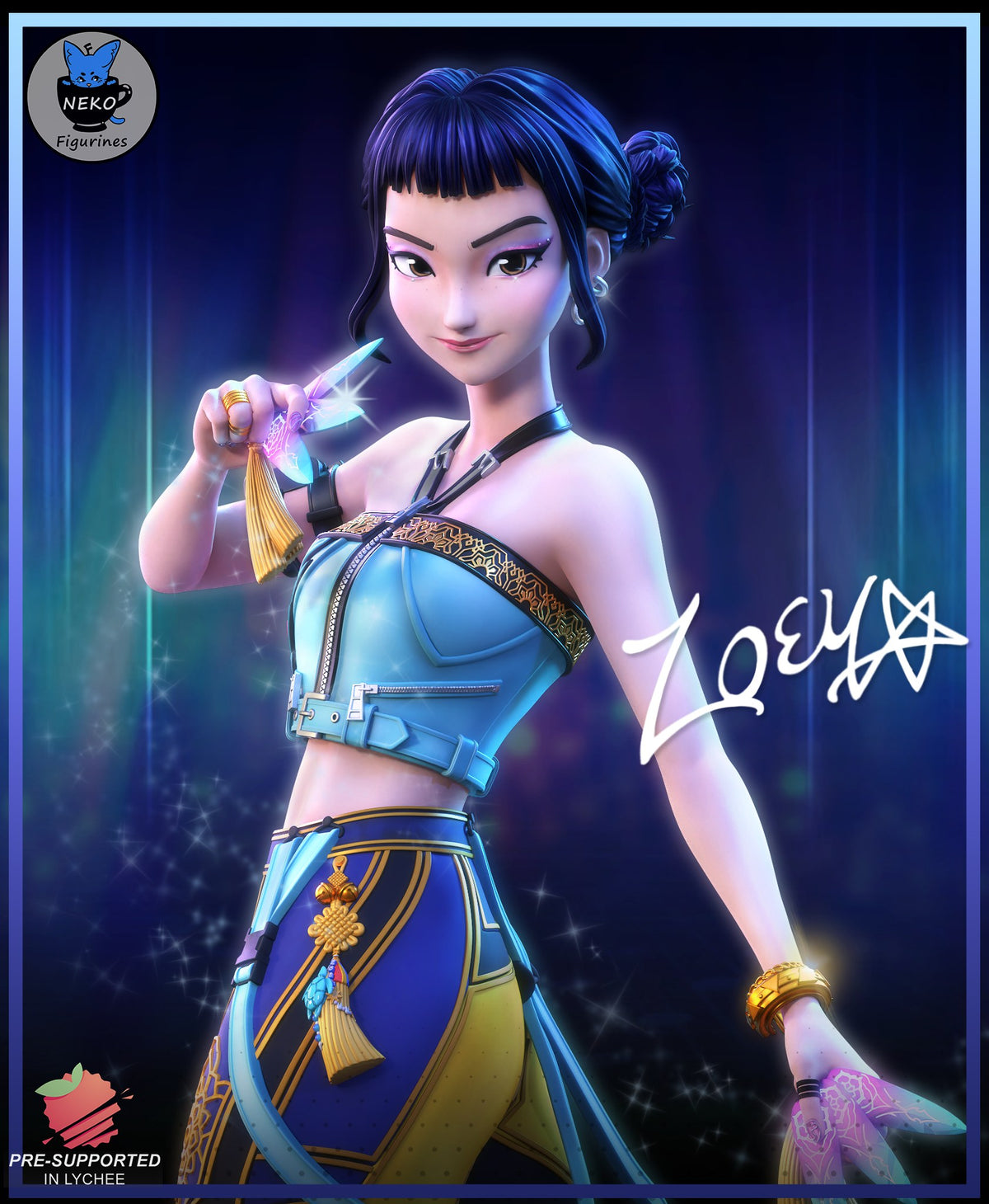Zoey resin figure