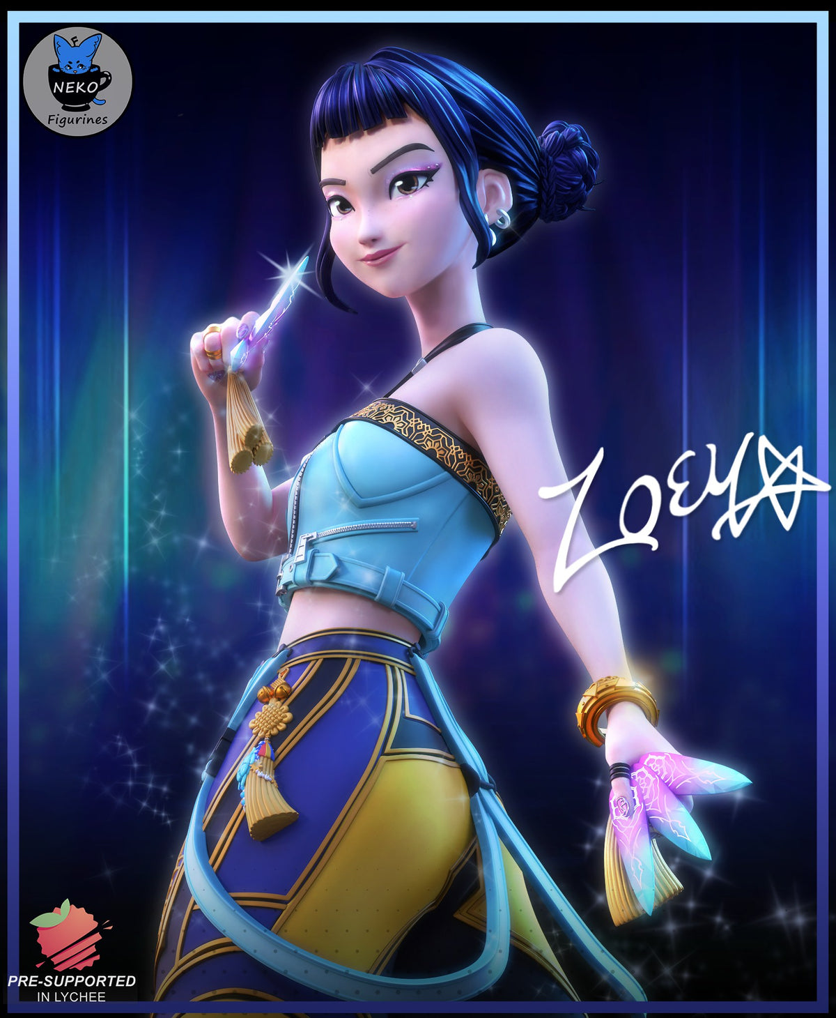 Zoey resin figure