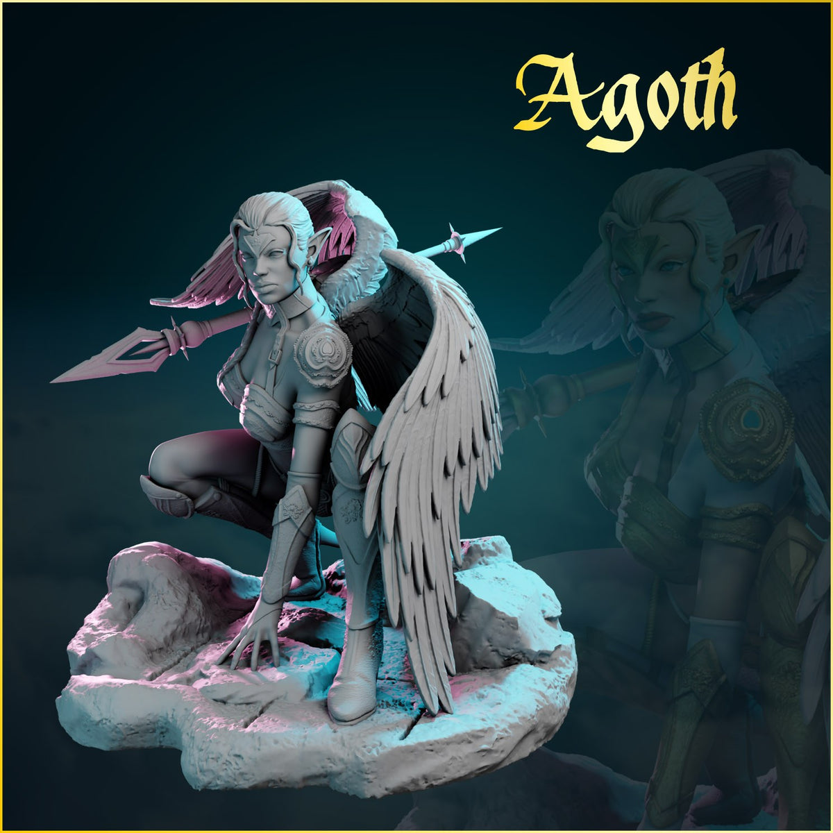 Agoth resin figure