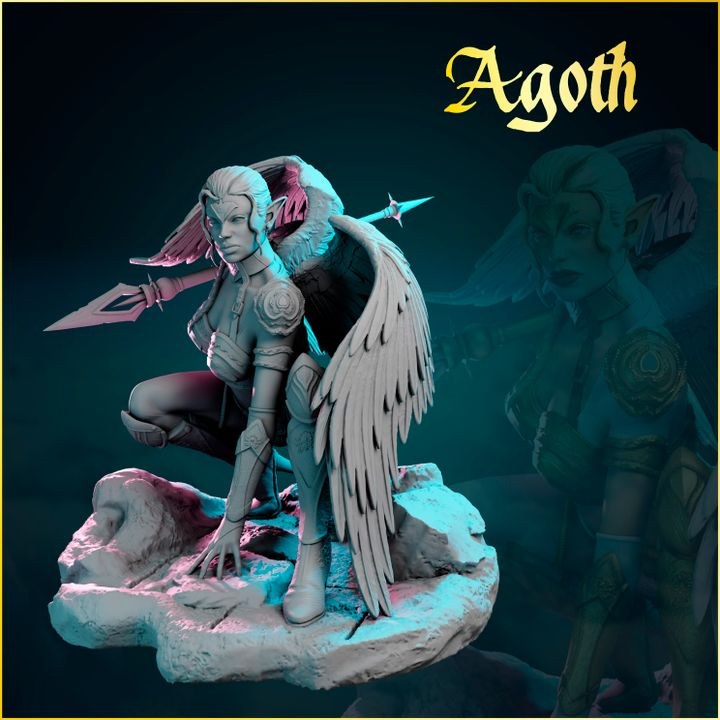 Agoth resin figure