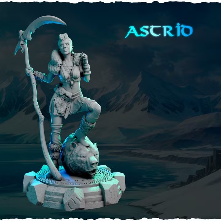 Astrid resin figure