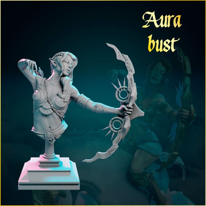 Aura resin figure