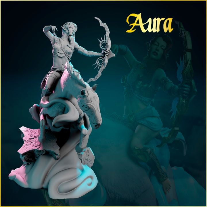 Aura resin figure
