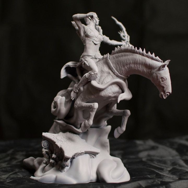 Aura resin figure