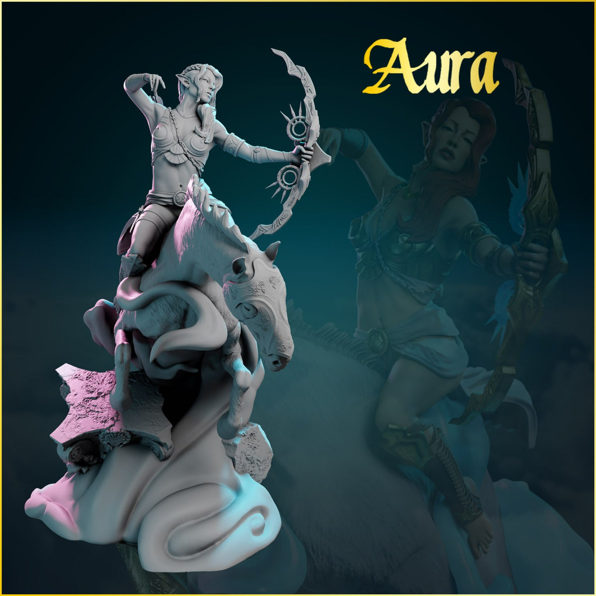 Aura resin figure