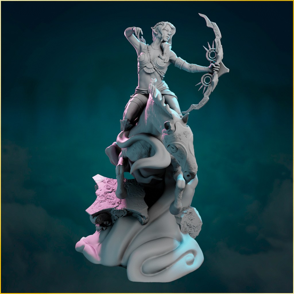 Aura resin figure