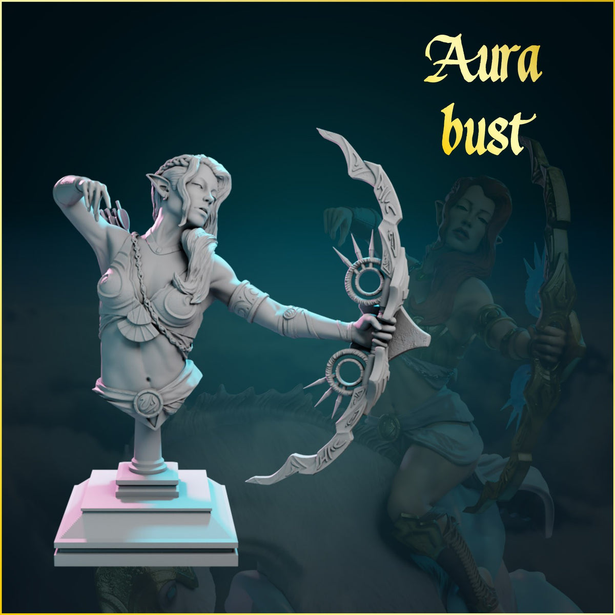 Aura resin figure