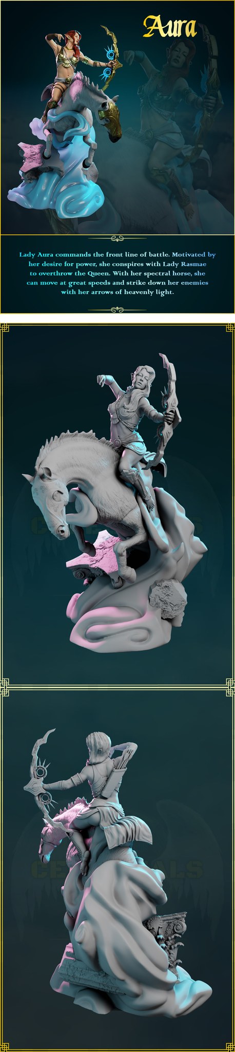 Aura resin figure