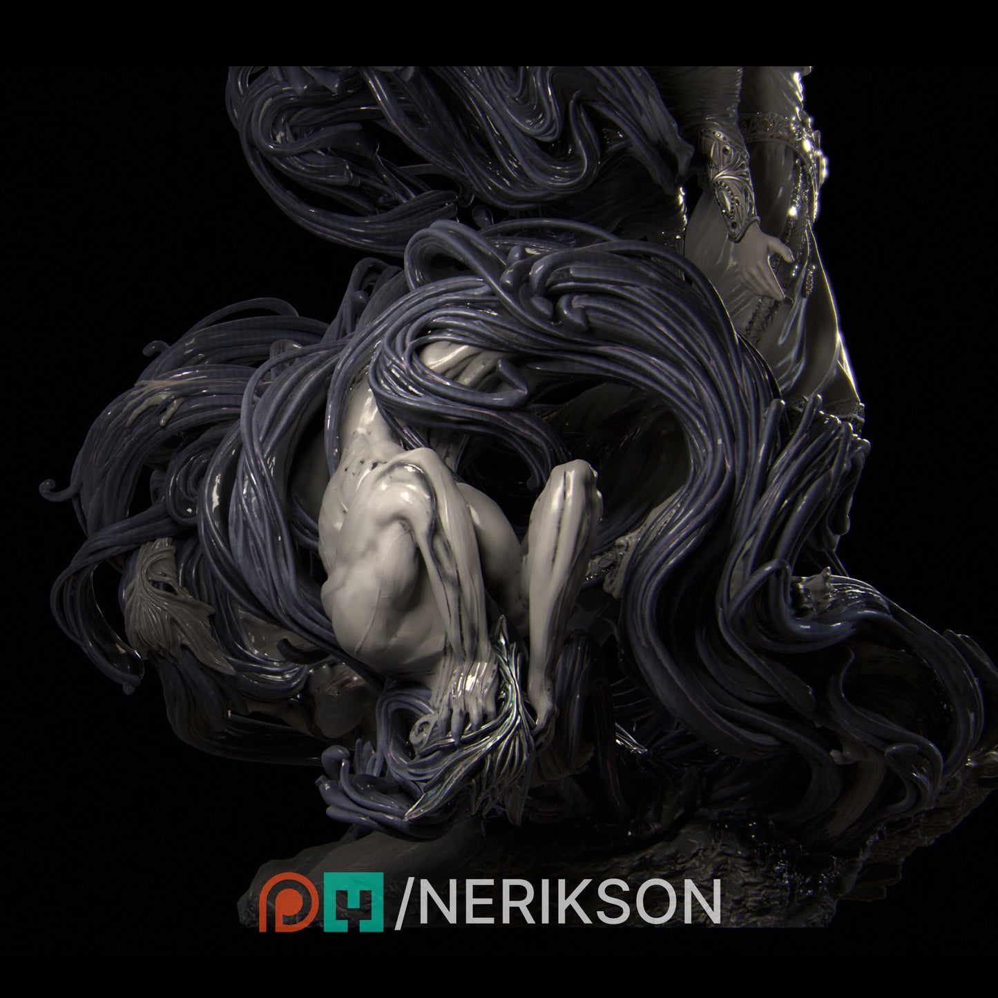 Shareen's Torment | 32mm | 3D Printed Figure | Art Piece | Nerikson | Nerdy Creations