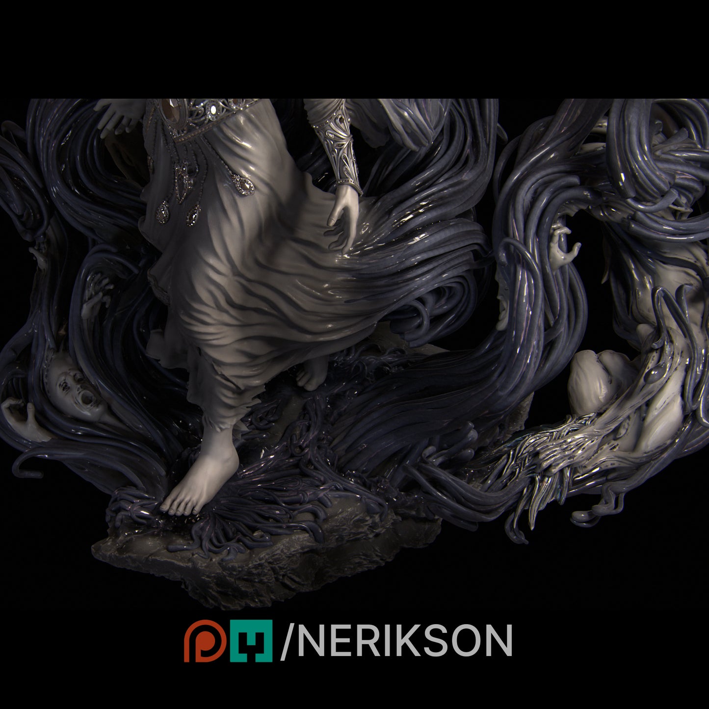 Shareen's Torment | 32mm | 3D Printed Figure | Art Piece | Nerikson | Nerdy Creations