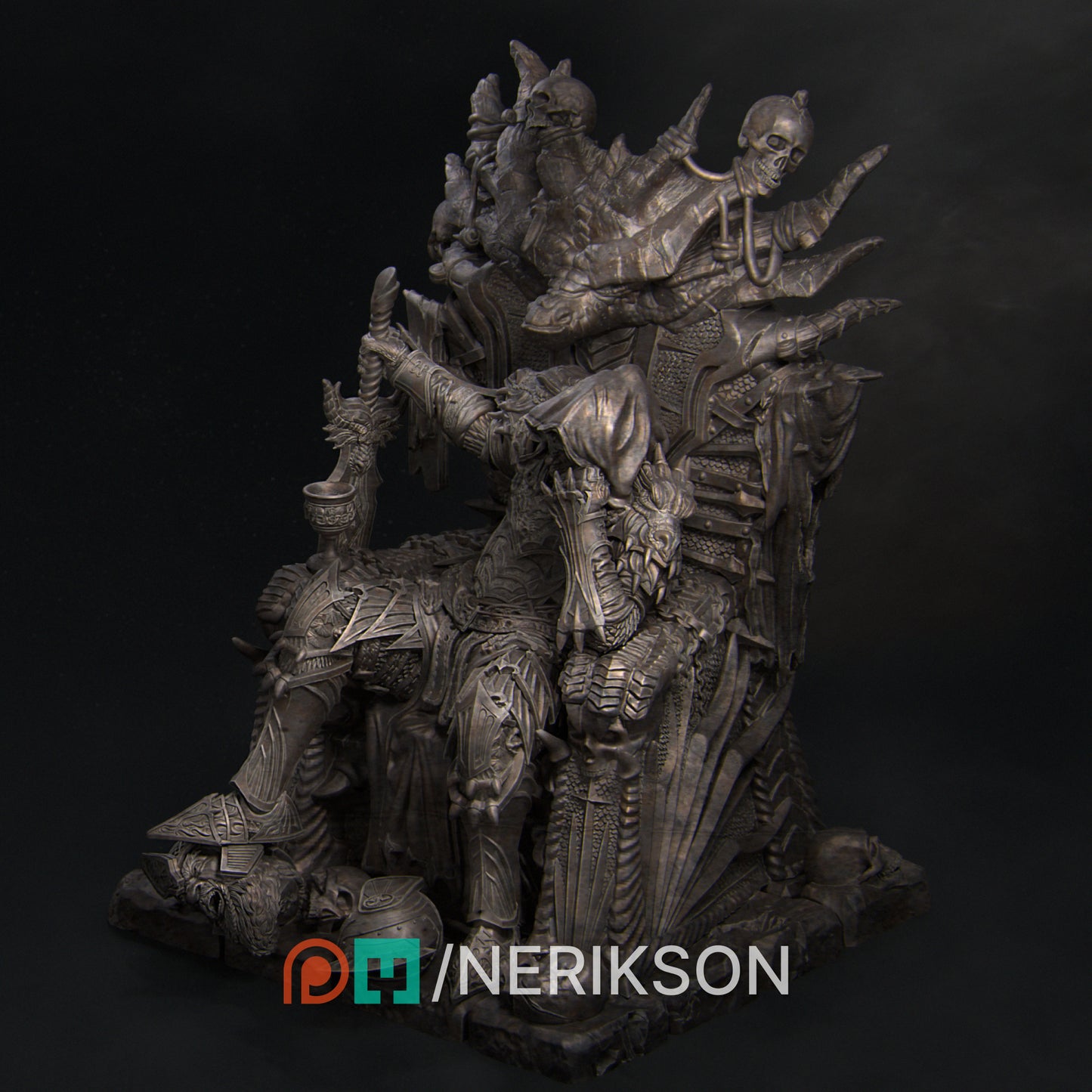 Reving, the Dragon Knight (prince) | 3D Printed Bust | Art Piece | Nerikson | Nerdy Creations